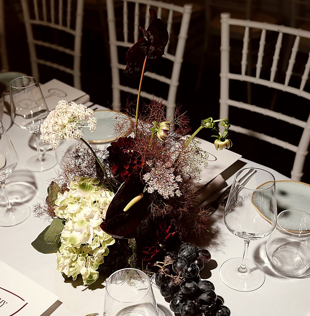 Moody tablescape