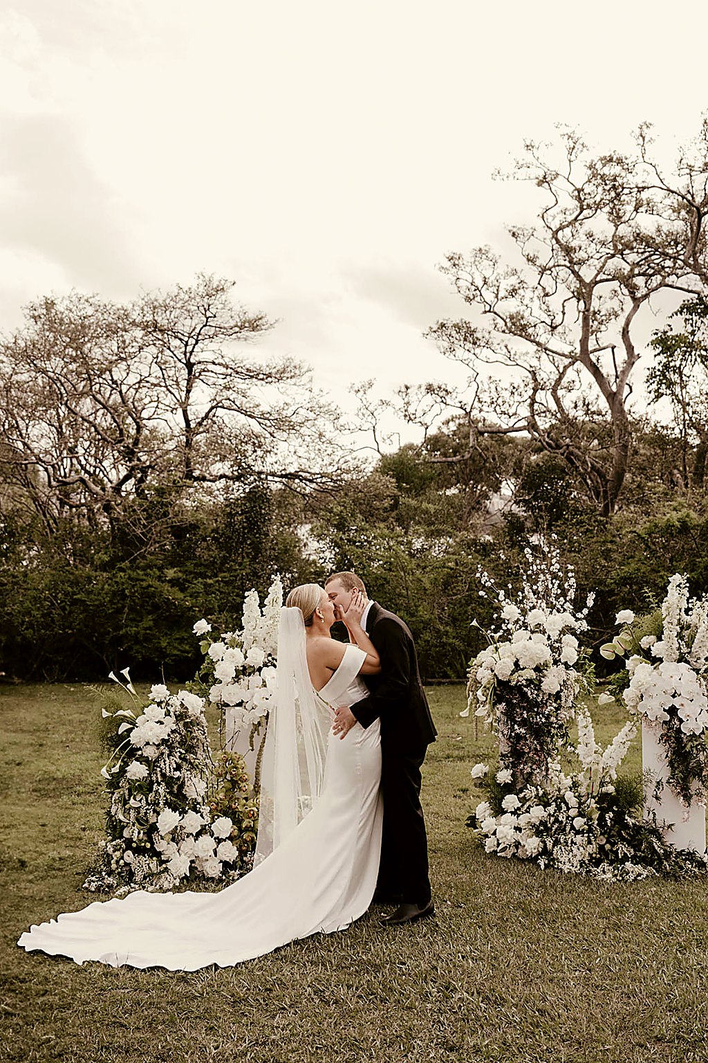 James and Sophie — native ceremony arch